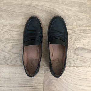 Madewell Women’s Black Penny Leather Loafers